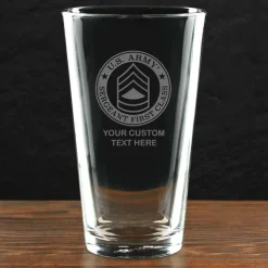 US Army 'Pick Your Design' Personalized Pint Glass
