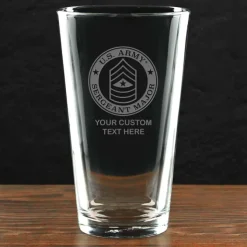 US Army 'Pick Your Design' Personalized Pint Glass