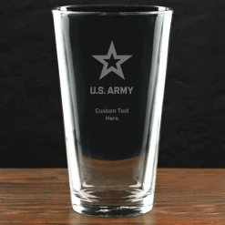 US Army 'Pick Your Design' Personalized Pint Glass