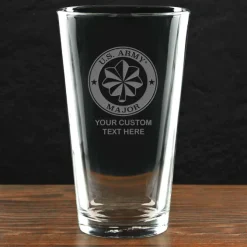 US Army 'Pick Your Design' Personalized Pint Glass
