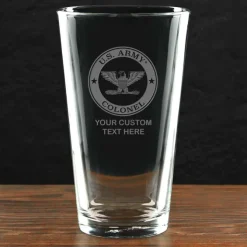 US Army 'Pick Your Design' Personalized Pint Glass