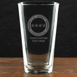 US Army 'Pick Your Design' Personalized Pint Glass