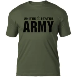 US Army P/T Shirt - Black Ink Mens T-Shirt