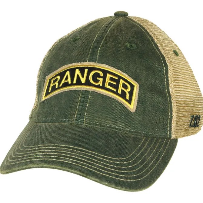 US Army Ranger Tab Vintage Trucker Hat