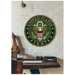 U.S. Army Seal 20 x 20 inch Wood Sign