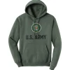 U.S. Army Seal Applique Heather Green Unisex Hoodie