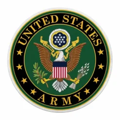 U.S. Army Seal Die-Cut Pennant by 7.62 Design - Made in the USA