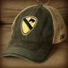 US Army 1st Cavalry Division Vintage Trucker Hat