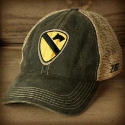 US Army 1st Cavalry Division Vintage Trucker Hat