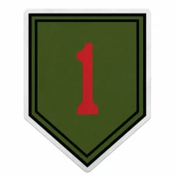 U.S. Army 1st Infantry Division Die-Cut Pennant by 7.62 Design - Made in the USA