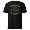 U.S. Army 1st Infantry Retro Black Ink T-Shirt