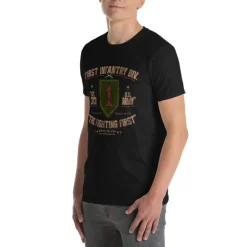 U.S. Army 1st Infantry Retro Black Ink T-Shirt