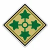 U.S. Army 4th Infantry Division Die-Cut Pennant by 7.62 Design - Made in the USA