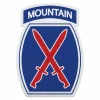 U.S. Army 10th Mountain Division Die-Cut Pennant by 7.62 Design - Made in the USA