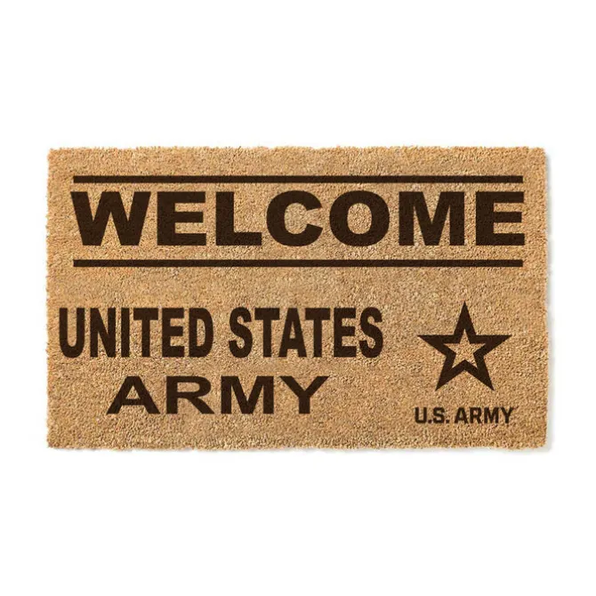 U.S. Army Welcome 18 x 30 inch Coir Doormat