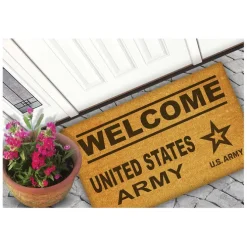 U.S. Army Welcome 18 x 30 inch Coir Doormat
