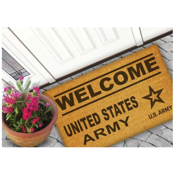 U.S. Army Welcome 18 x 30 inch Coir Doormat