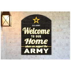 U.S. Army Welome To Our Home 16 x 22 inch Marquee Sign