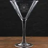 US Coast Guard Logo 10 oz. Martini Glass