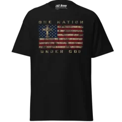 U.S. Flag One Nation Under God Patriotic Tee