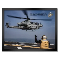 U.S. Marine Corps AH-1Z Viper Helicopter Framed Print