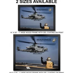 U.S. Marine Corps AH-1Z Viper Helicopter Framed Print