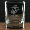 US Marine Corps 'Build Your Glass' Personalized 11.5 oz. Square Double Old Fashioned Whiskey Glass
