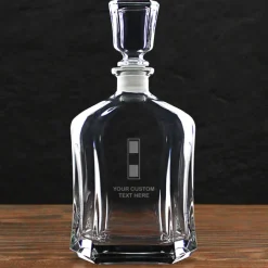 US Marine Corps 'Build Your Glass' Personalized 23.75 oz. Whiskey Decanter