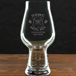 US Marine Corps 'Build Your Glass' Personalized 18.25 oz. Luigi Bormioli IPA Glass