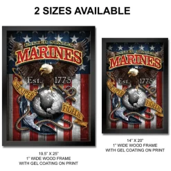 U.S. Marine Corps Fighting Eagle Framed Print