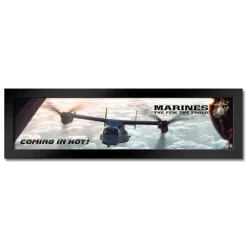U.S. Marine Corps Osprey 'Coming In Hot' Framed Print