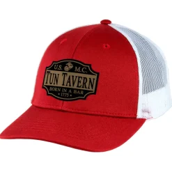 U.S. Marine Corps Tun Tavern Patch USMC Trucker Hat by 7.62 Design