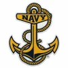 U.S. Navy Anchor Logo Die-Cut Pennant by 7.62 Design - Made in the USA