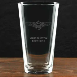 US Navy Aviation Personalized Pint Glass