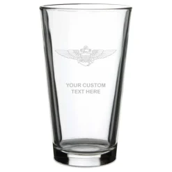 US Navy Aviation Personalized Pint Glass