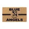 U.S. Navy Blue Angels 18 x 30 inch Coir Doormat - Made In The USA