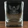 US Navy 'Build Your Glass' Personalized 11.75 oz. Square Double Old Fashioned Glass