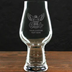 US Navy 'Build Your Glass' Personalized 18.25 oz Luigi Bormioli IPA Beer Glass