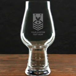 US Navy 'Build Your Glass' Personalized 18.25 oz Luigi Bormioli IPA Beer Glass