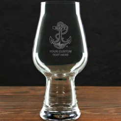 US Navy 'Build Your Glass' Personalized 18.25 oz Luigi Bormioli IPA Beer Glass