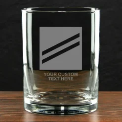 US Navy 'Build Your Glass' Personalized 14 oz. Double Old Fashioned Glass
