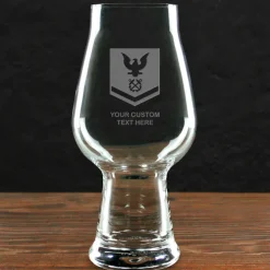 US Navy 'Build Your Glass' Personalized 18.25 oz Luigi Bormioli IPA Beer Glass