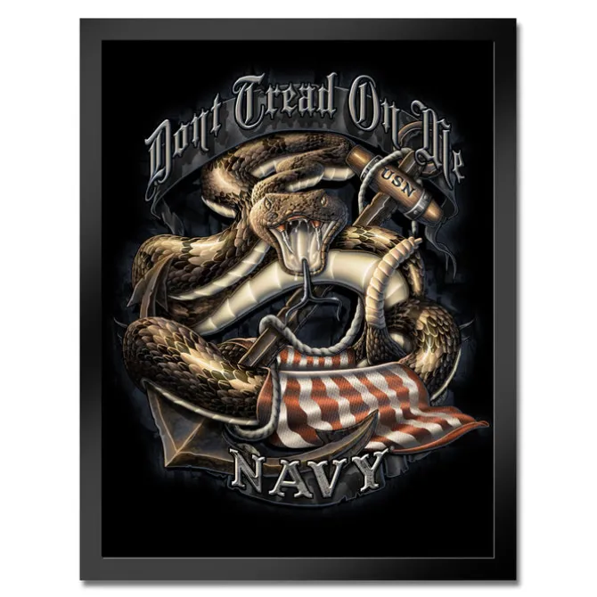 U.S. Navy Don't Tread Framed Print