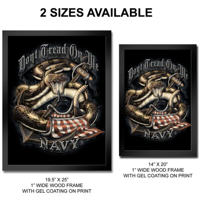 U.S. Navy Don't Tread Framed Print