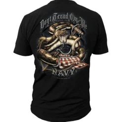 US Navy Dont Tread On Me Men's Navy T-Shirt