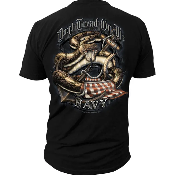 US Navy Dont Tread On Me Men's Navy T-Shirt