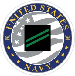 US Navy E-2 Airman Apprentice 3.5" Decal by 7.62 Design