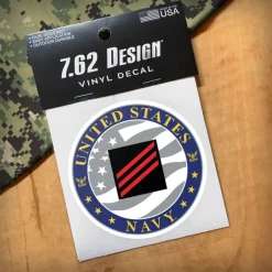 US Navy E-3 Fireman 3.5" Decal by 7.62 Design