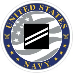 US Navy E-2 Seaman Apprentice 3.5" Decal by 7.62 Design