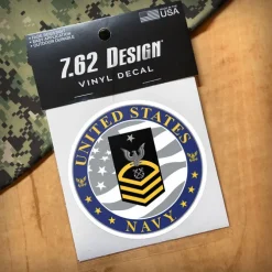 US Navy E-8 Senior Chief Petty Officer 3.5" Decal by 7.62 Design